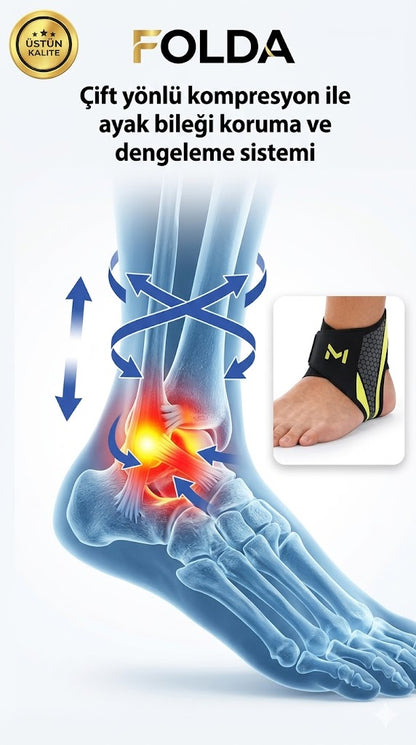 FoldaTR™ Ayak Bileği Destek Bandı