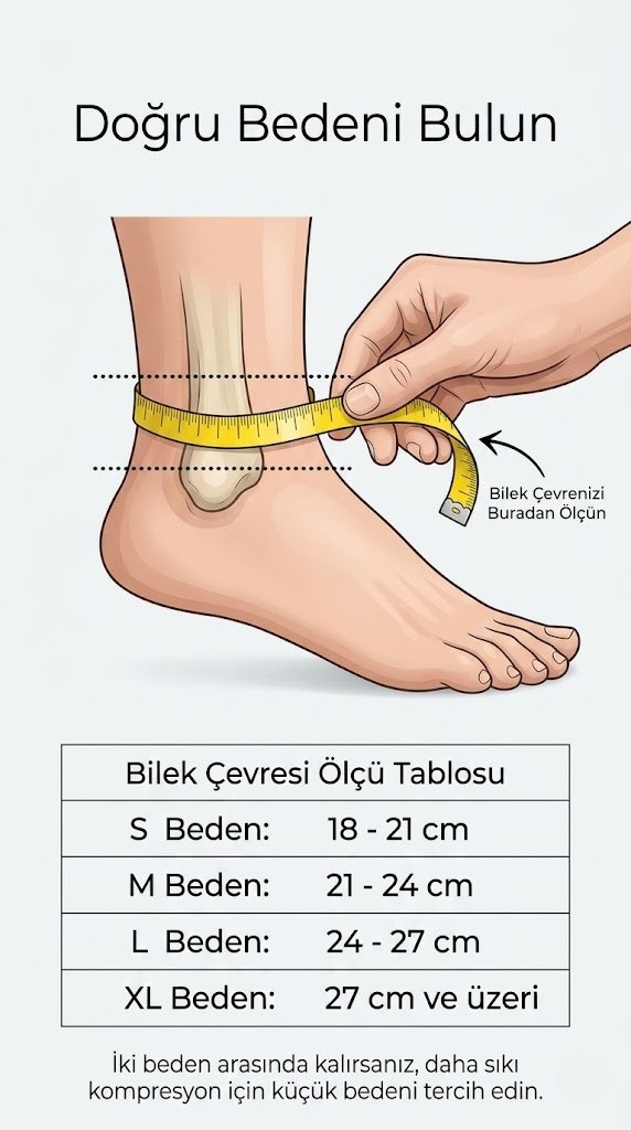 FoldaTR™ Ayak Bileği Destek Bandı