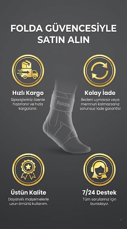 FoldaTR™ Ayak Bileği Destek Bandı